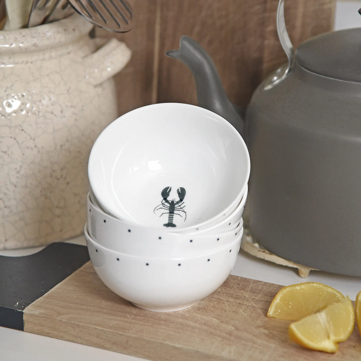 Lobster Nibbles Bowl Lobster Nibbles Bowl -Sophie Allport Shop nb6801 lobster nibbles bowl lifestyle high res square