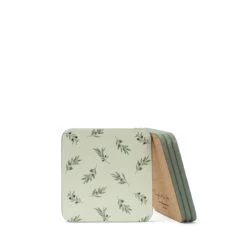Olive Coasters (Set Of 4) -Sophie Allport Shop olive branch coasters cutout coc10701 ss23 high res square
