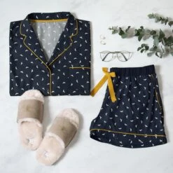 Bees Ladies Short Pyjama Set -Sophie Allport Shop pcss36m sls36m bees ladies pyjama short set and slider slippers lifestyle high res square 1a2e706f d1ad 413e b8a0 1ea3ef7e000e