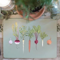 Home Grown Placemats (Set Of 4) -Sophie Allport Shop pmc7801 home grown placemat set of 4 2 lifestyle high res square