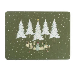 Festive Forest Placemats (Set Of 4)