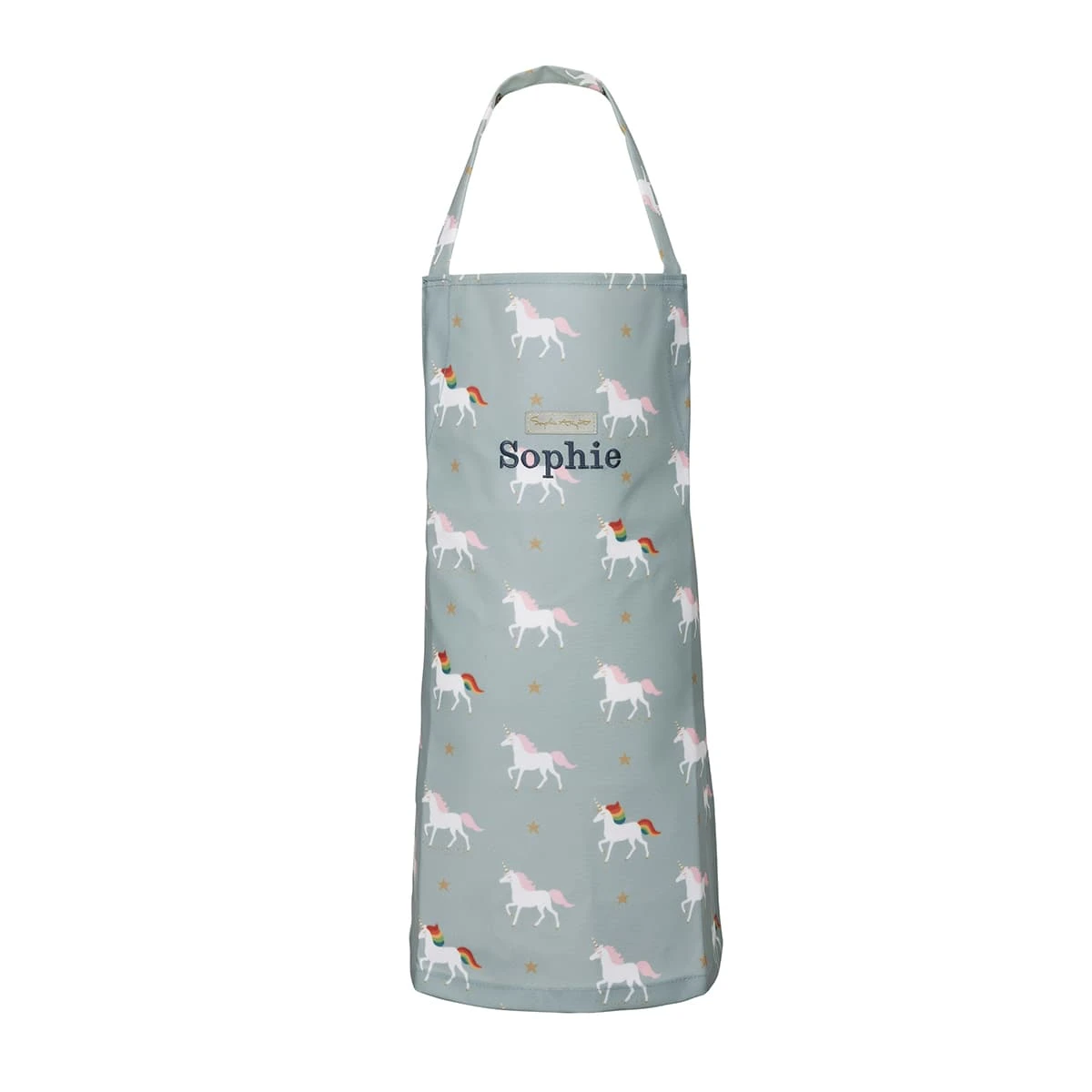 Unicorn Kids Apron Unicorn Kids Apron -Sophie Allport Shop poly55252 unicorn child apron polyester personalisation cut out high res square 1