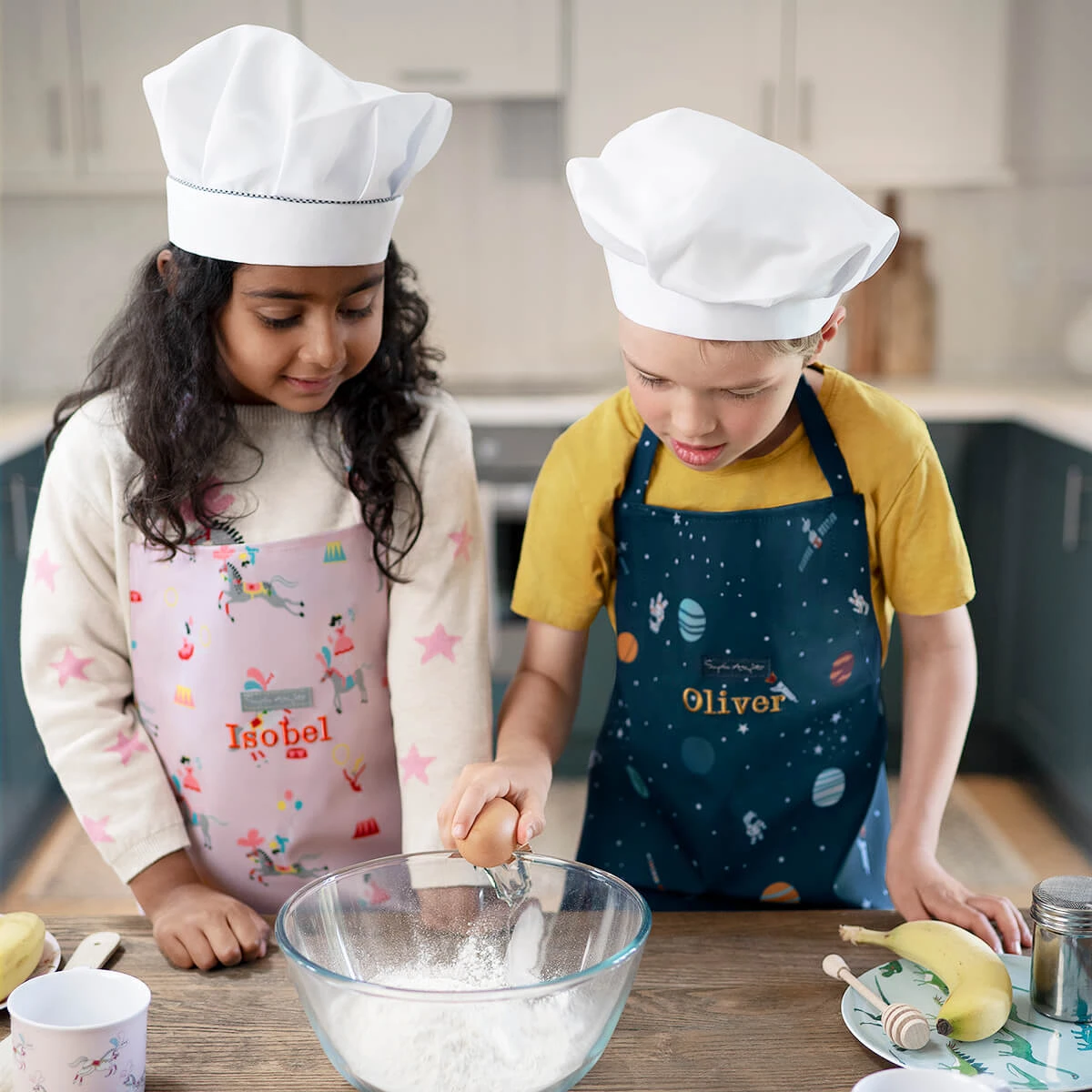 Fairground Ponies Kids Apron Fairground Ponies Kids Apron -Sophie Allport Shop poly73252 poly62252 fairground ponies and space child apron polyester cut out personalisation high res square