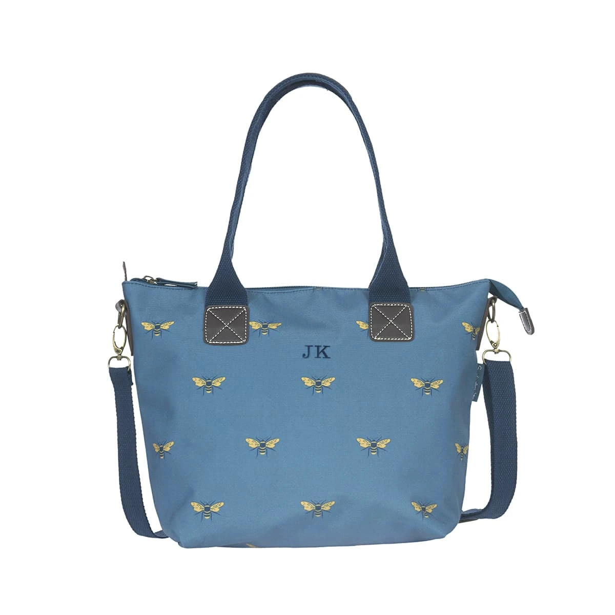 Bees Teal Mini Oundle Bag Bees Teal Mini Oundle Bag -Sophie Allport Shop poly80020m bees oundle bag mini teal personalisation cut out high res square