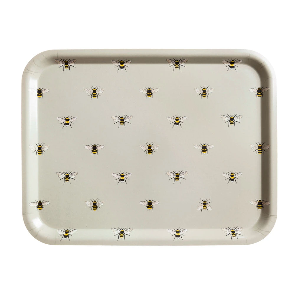 Bees Serving Tray Bees Serving Tray -Sophie Allport Shop pt3645 bees printed tray large cut out web 2 3499605f dc89 4d83 a0f6 15e4b1cc5eba