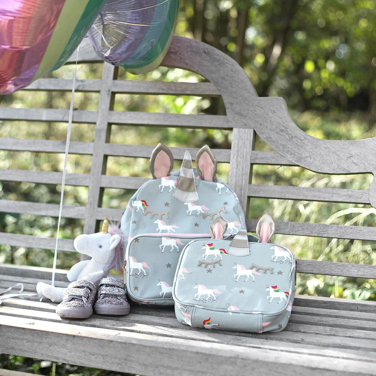 Unicorn Kids Lunch Bag Unicorn Kids Lunch Bag -Sophie Allport Shop pvc55520 unicorn backpack and lunch bag lifestyle high res square 2