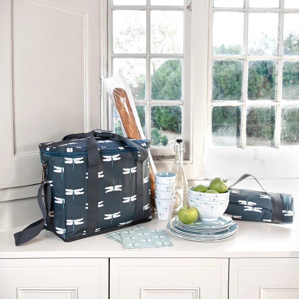 Dragonfly Melamine Beaker Dragonfly Melamine Beaker -Sophie Allport Shop pvc57525 dragonfly oilcloth picnic bag and blanket and melamine lifestyle web 5