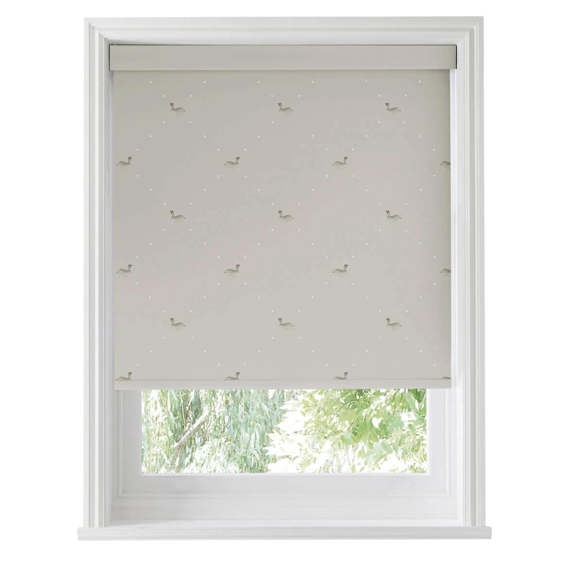 Hare Linen Made to Measure Roller Blind Hare Linen Made To Measure Roller Blind -Sophie Allport Shop rlb25lm2m hare linen artwork roller blind made to measure cut out high res square