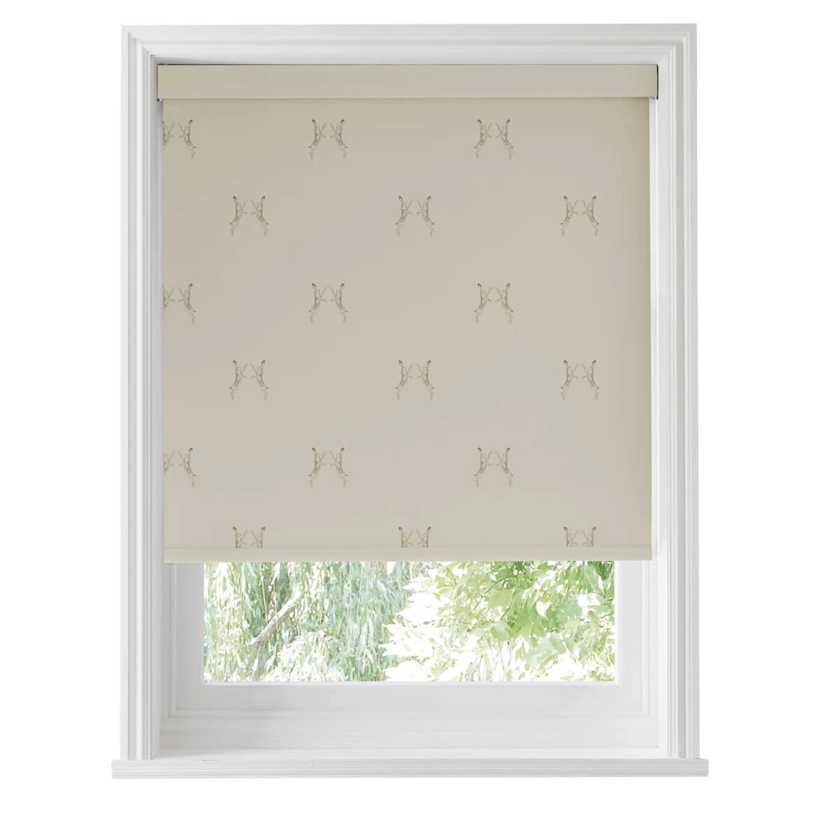 Boxing Hares Natural Made to Measure Roller Blind Boxing Hares Natural Made To Measure Roller Blind -Sophie Allport Shop rlb25nm2m hare natural vector roller blind made to measure cut out high res square