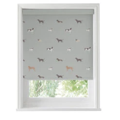 Woof Sage Made To Measure Roller Blind -Sophie Allport Shop rlb32sm2m woof sage artwork roller blind made to measure cut out high res square