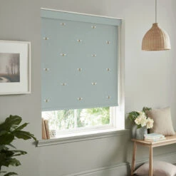 Bees Sky Made To Measure Roller Blind -Sophie Allport Shop rlb36sym2m bees sky artwork roller blind made to measure lifestyle 2 high res square