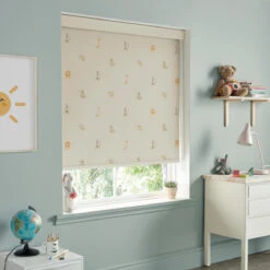 Bears Linen Made To Measure Roller Blind -Sophie Allport Shop rlb79slm2m bears balloons linen artwork roller blinds made to measure lifestyle 2 high res square