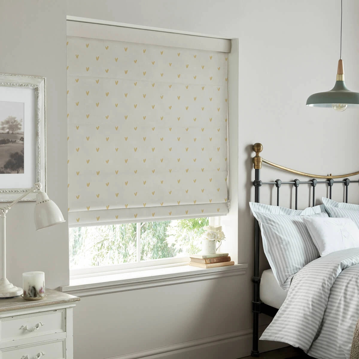 Hearts Soft Mustard Made to Measure Roman Blind Hearts Soft Mustard Made To Measure Roman Blind -Sophie Allport Shop rmb34smm2m hearts soft mustard artwork roman blind made to measure lifestyle 2 high res square c42a62be 1246 494b bac1 cf9a72268f00