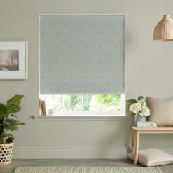 Elephant Green Grey Made To Measure Roman Blind