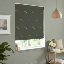 Foxes Forest Green Made To Measure Roman Blind -Sophie Allport Shop rmb63fgm2m foxes forest green artwork roman blind made to measure lifestyle 2 high res square 49ba42c0 d623 47cf a635 7c71dae82b19