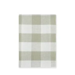 Sage Green Gingham Linen Tablecloth -Sophie Allport Shop sage gingham linen table cloth cutout linging36 ss23 high res square