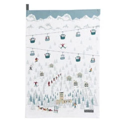 Skiing Tea Towel (Set Of 2) -Sophie Allport Shop skiing scene tea towel cut out web 61341200 a5db 4677 88ec 8b9313272724