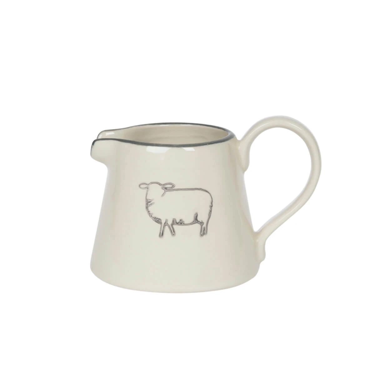 Sheep Mini Stoneware Jug Sheep Mini Stoneware Jug -Sophie Allport Shop smj43 sheep stoneware jug mini cut out high res square