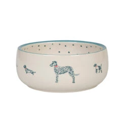 Fetch Stoneware Dog Bowl 4 Fetch Stoneware Dog Bowl -Sophie Allport Shop spb72m fetch stoneware patterned pet bowl medium cut out high res square