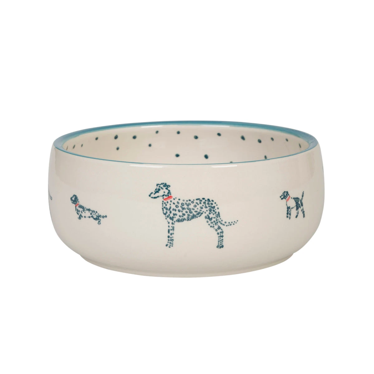 Fetch Stoneware Dog Bowl Fetch Stoneware Dog Bowl -Sophie Allport Shop spb72m fetch stoneware patterned pet bowl medium cut out high res square