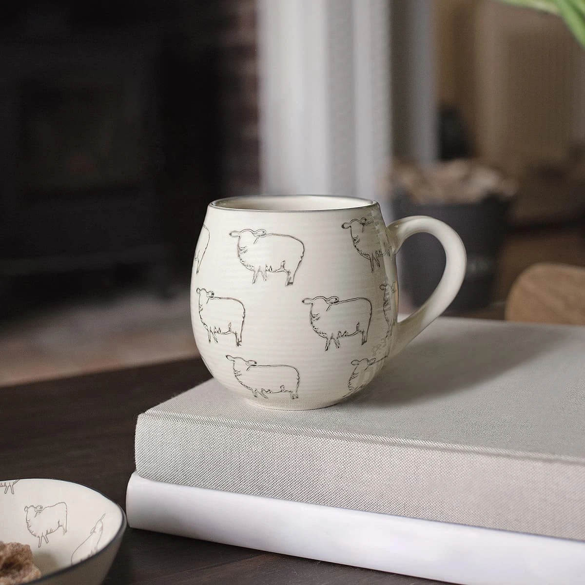 Sheep Stoneware Mug Sheep Stoneware Mug -Sophie Allport Shop spm43 sheep stoneware mug patterned lifestyle high res square