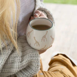 Giraffe Stoneware Mug 4 Giraffe Stoneware Mug -Sophie Allport Shop spm77 giraffe zsl stoneware mug patterned lifestyle high res square