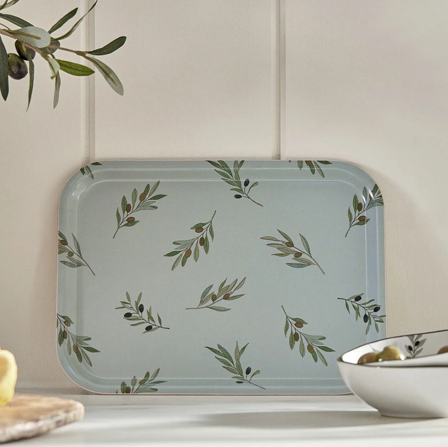 Olive Serving Tray - Small Olive Serving Tray - Small -Sophie Allport Shop ss23 olive PT10726 small tray square