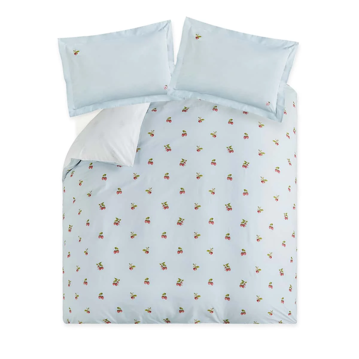 Strawberries Bedding Set Strawberries Bedding Set -Sophie Allport Shop ss23 strawberries strawberries01dq double bedding cutout square