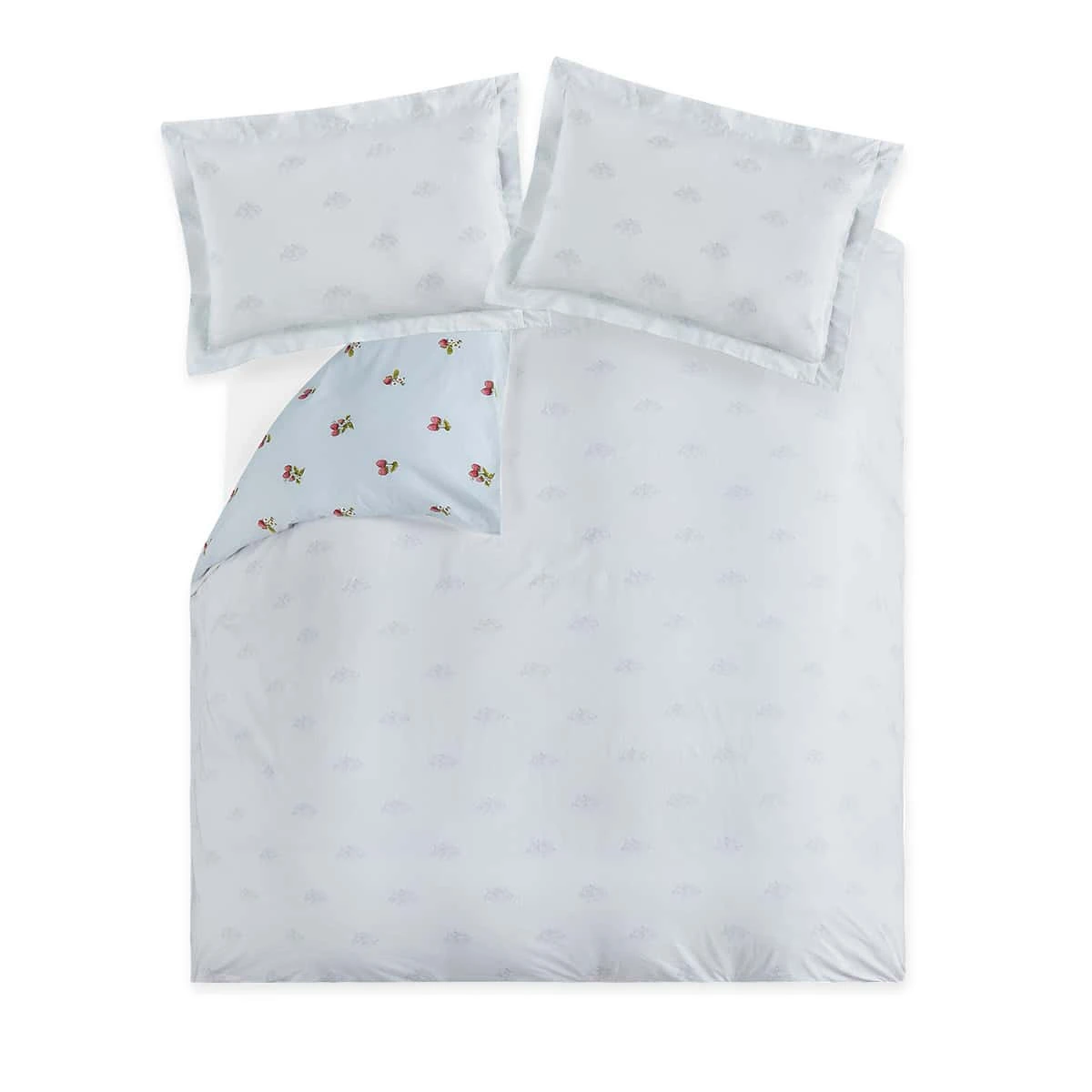 Strawberries Bedding Set Strawberries Bedding Set -Sophie Allport Shop ss23 strawberries strawberries01dq double bedding reverse cutout square