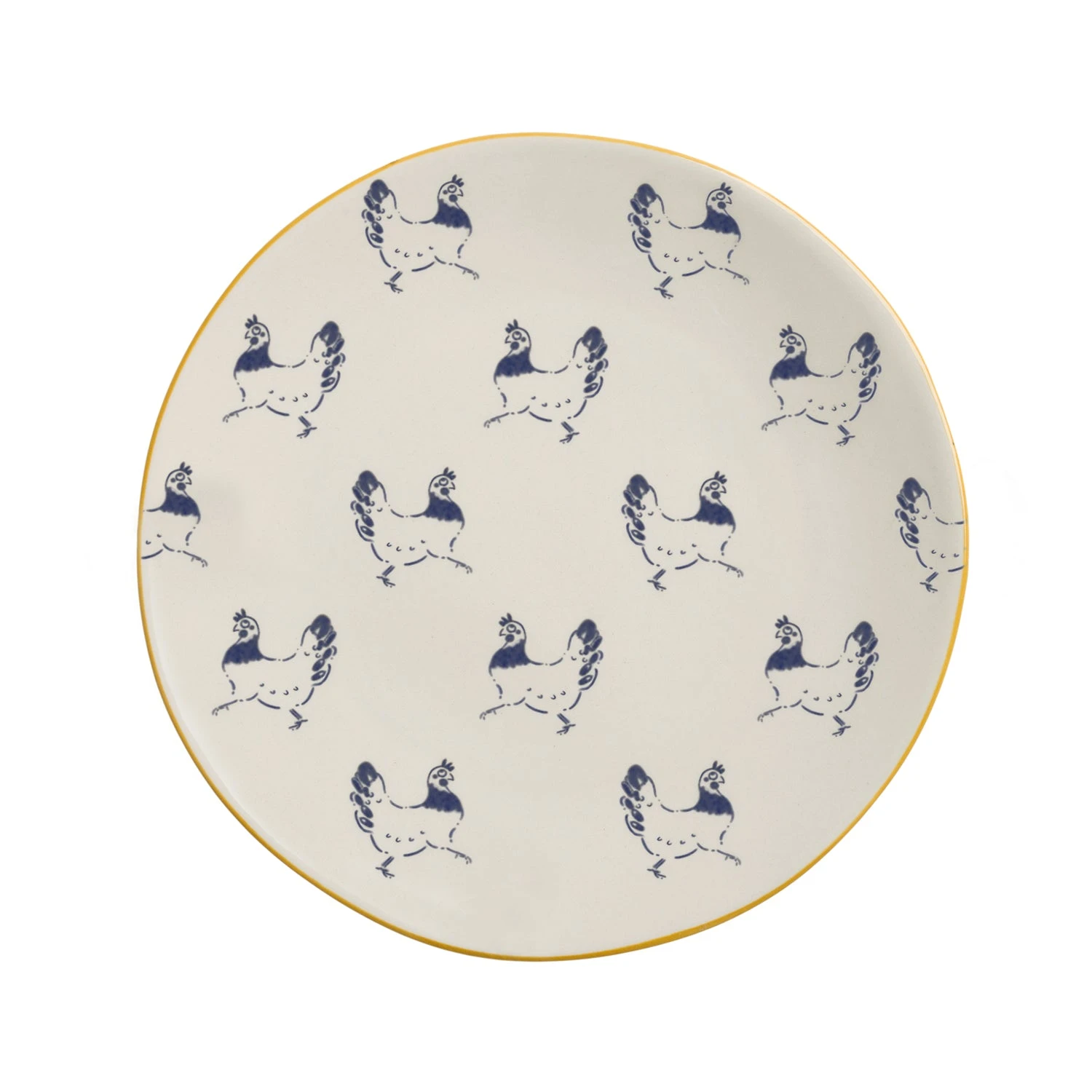 Chicken Stoneware Small Side Plate Chicken Stoneware Small Side Plate -Sophie Allport Shop ssp8 chicken stoneware side plate cut out original