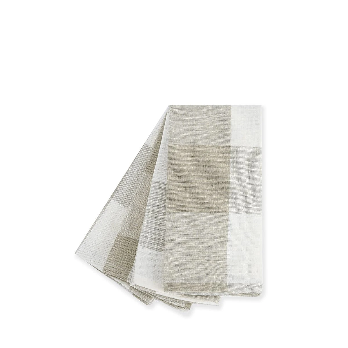Warm Stone Gingham Linen Napkins (Set of 4) Warm Stone Gingham Linen Napkins (Set Of 4) -Sophie Allport Shop stone gingham linen napkins set of 4 cutout linwns300 ss23 high res square