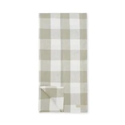 Warm Stone Gingham Linen Table Runner -Sophie Allport Shop stone gingham linen table runner cutout linwns810 ss23 high res square