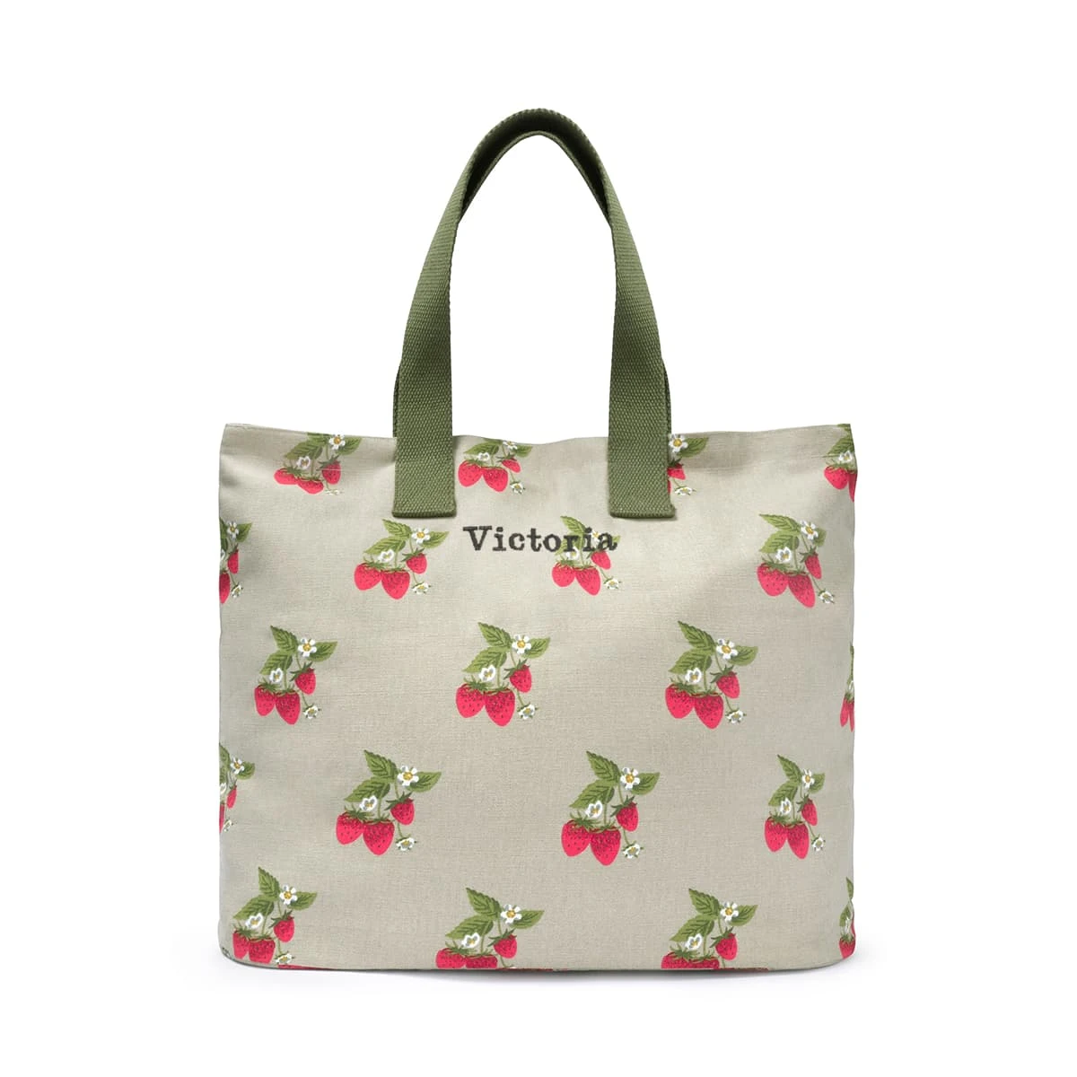 Strawberries Everyday Bag Strawberries Everyday Bag -Sophie Allport Shop strawberries everyday bag cutout personalised all97540 ss23 square