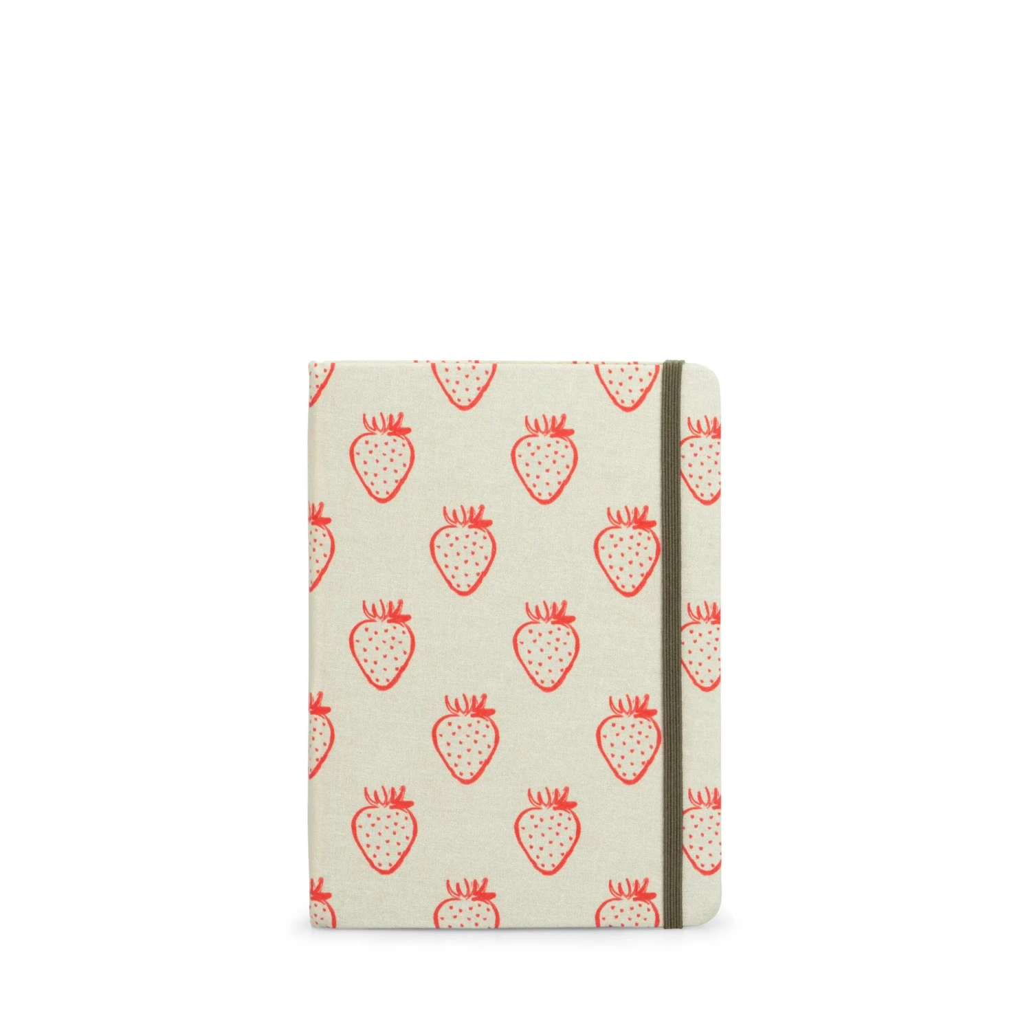Strawberries B6 Fabric Notebook Strawberries B6 Fabric Notebook -Sophie Allport Shop strawberries notebook b6 cutout poly97510b6 ss23 high res square 1 scaled