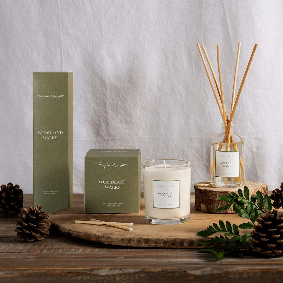 Woodland Walks Candle - 180g Woodland Walks Candle - 180g -Sophie Allport Shop woodland walks fragrance lifestyle aw22 square ca43da21 1365 473e 9f54 0bfc9ee8eee2